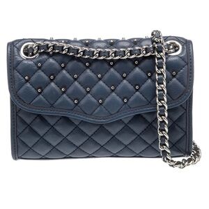 Rebecca Minkoff Quilted Blue Crossbody Bag
